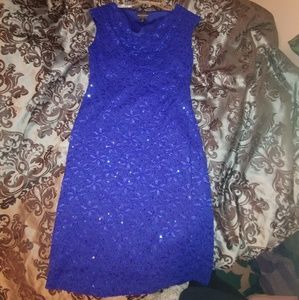 Royal blue dress